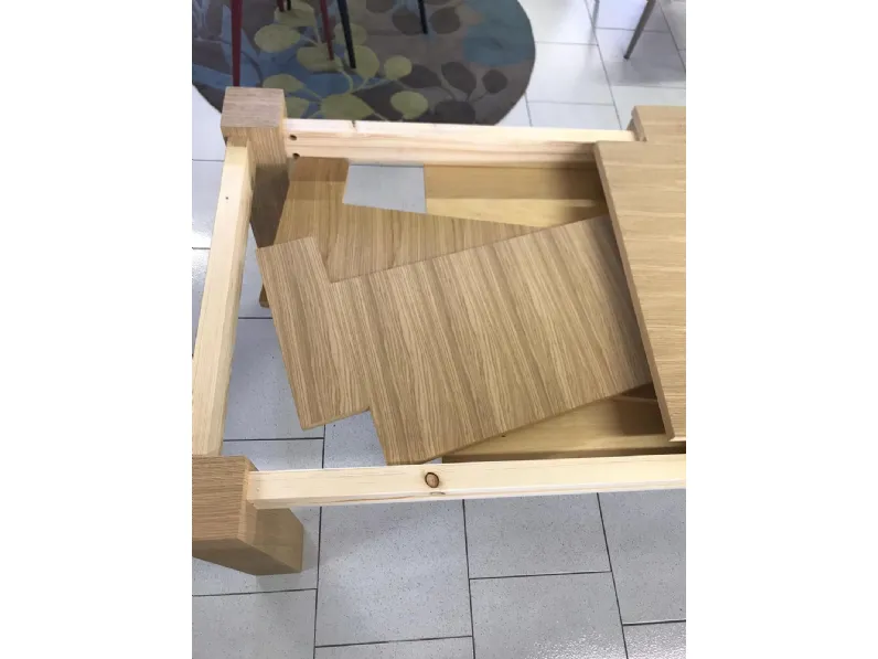 Tavolo in legno rettangolare Forest Md work in offerta outlet