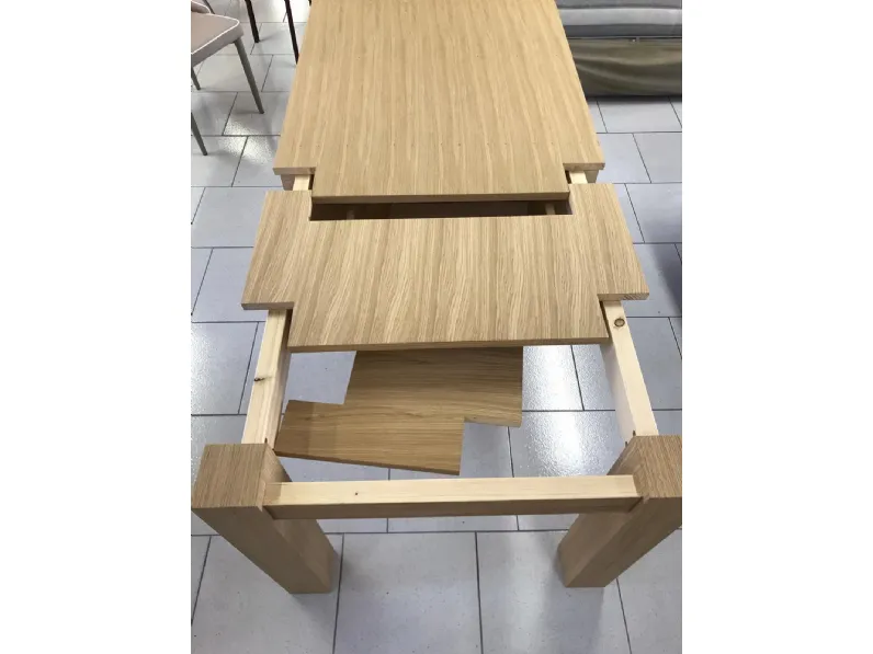 Tavolo in legno rettangolare Forest Md work in offerta outlet