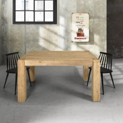 Tavolo in legno rettangolare Forest Md work in offerta outlet
