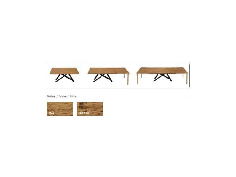 Tavolo Ghost Fgf mobili in legno Allungabile scontato 50%