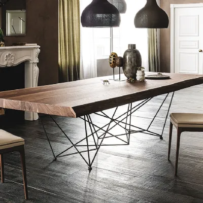 Tavolo in legno rettangolare Gordon deep wood Cattelan italia a prezzo scontato