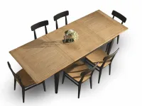 Tavolo industr. in legno rettang. allungabile, 50% sconto. Ideale per architetti.