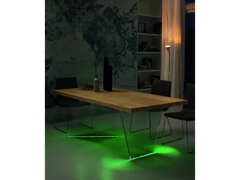 Tavolo in legno rettangolare Lumia 200f Gipi in offerta outlet