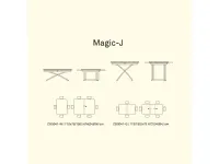 Tavolo in legno rettangolare Magic-j Connubia a prezzo scontato