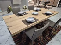 Tavolo rettangolare Massiccio rovere Artigianale scontato del 30%