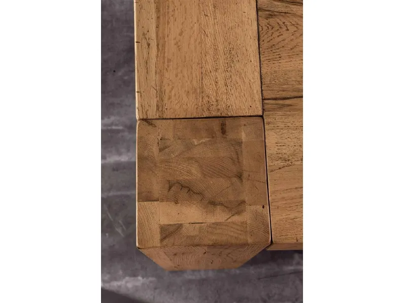 Tavolo in legno rettangolare Mini brooklyn allungabile 2 prolunghe Devina nais in offerta outlet