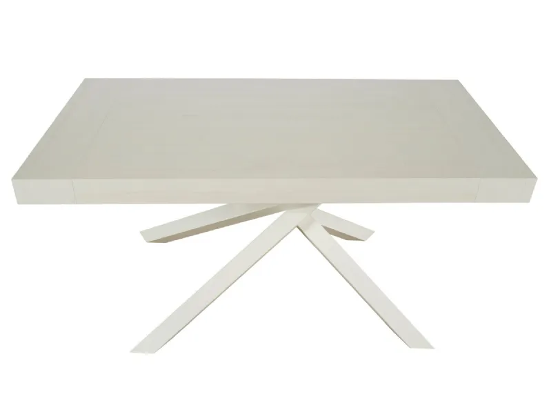 Tavolo rettangolare in legno Mobilike ml0161 di Artigianale in Offerta Outlet