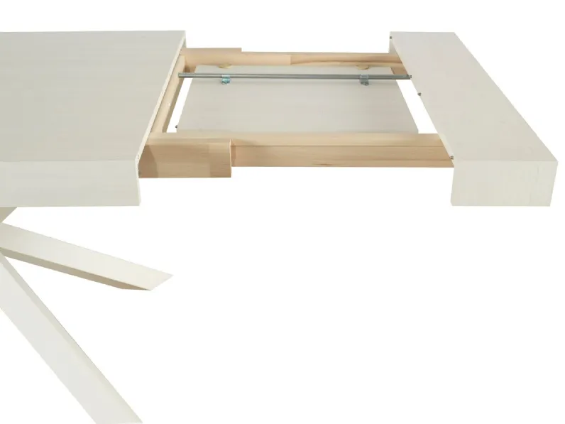 Tavolo rettangolare in legno Mobilike ml0161 di Artigianale in Offerta Outlet