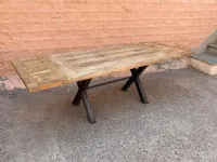 Tavolo in legno rettangolare Newport allungabile Outlet etnico in offerta outlet