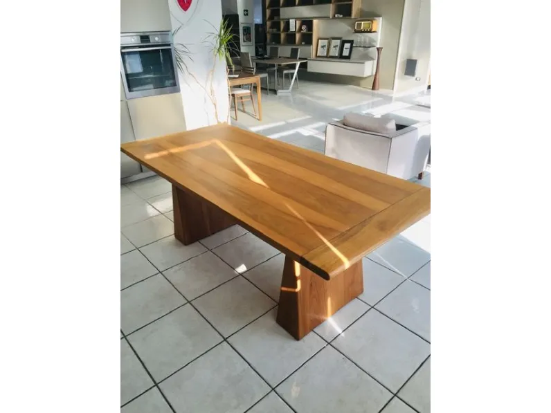 Tavolo in legno rettangolare Officina rivadossi Artigianale in offerta outlet