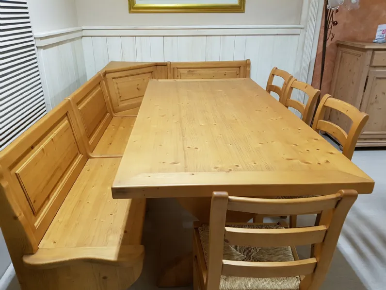 Tavolo in legno rettangolare Panca zanotto con sedie Zanotto in Offerta Outlet