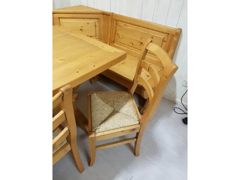 Tavolo in legno rettangolare Panca zanotto con sedie Zanotto in Offerta Outlet