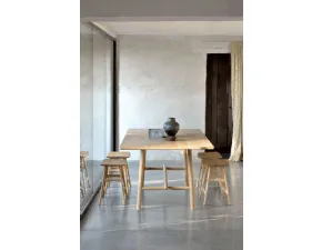 Tavolo in legno rettangolare Profile  Ethnicraft in offerta outlet