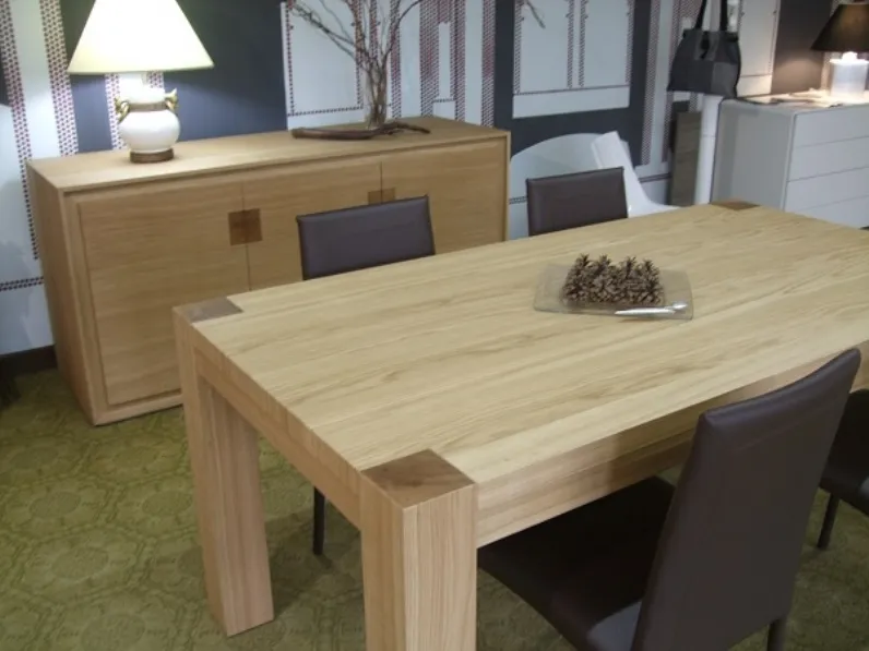 Tavolo in legno rettangolare Rovere Zilio a prezzo ribassato