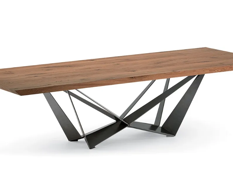 Tavolo in legno rettangolare Skorpio wood Cattelan italia a prezzo ribassato
