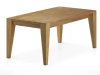 Tavolo rettangolare in legno Sloping di Mobilia web in Offerta Outlet