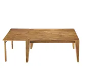 Tavolo rettangolare in legno Sloping di Mobilia web in Offerta Outlet