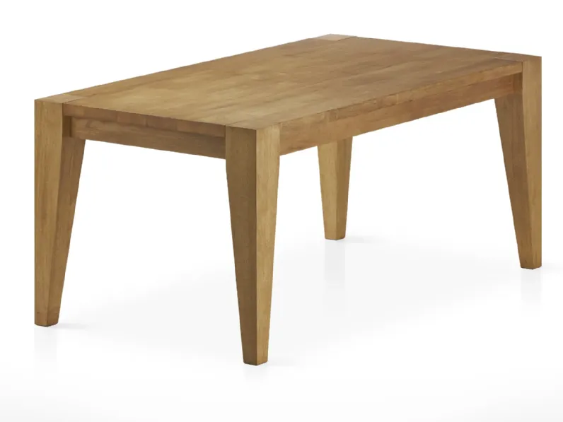 Tavolo rettangolare in legno Sloping di Mobilia web in Offerta Outlet