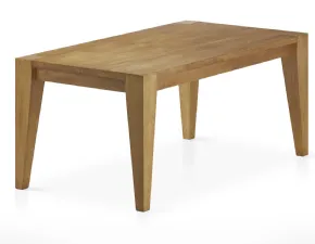 Tavolo rettangolare in legno Sloping di Mobilia web in Offerta Outlet