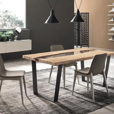 Tavolo in legno rettangolare Spring Maronese acf a prezzo scontato
