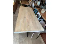 Tavolo in legno rettangolare Tavolo allungabile craft gambe u Outlet etnico a prezzo scontato