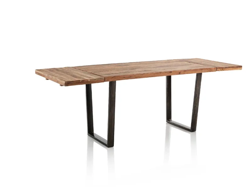 Tavolo in legno rettangolare Tavolo allungabile sawer industrial legno e ferro in offerta Outlet etnico a prezzo scontato