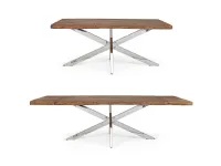 Tavolo in legno rettangolare Tavolo arkansan in vero legno  Bizzotto a prezzo scontato