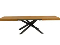Tavolo in legno rettangolare Tavolo impiallacciato rovere nodato allungabile Mottes selection in Offerta Outlet