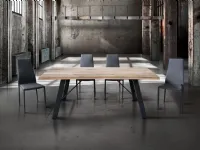 Tavolo in legno rettangolare Tavolo in legno con le gambe in metallo  Mottes selection a prezzo scontato