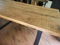 Tavolo in legno rettangolare Tavolo industrial in offerta allungabile  Nuovi mondi cucine in Offerta Outlet