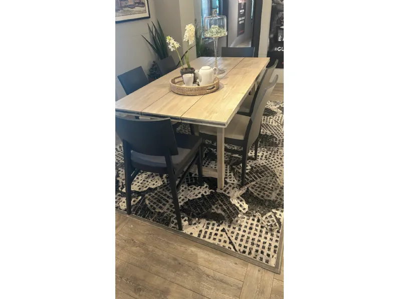 Tavolo in legno rettangolare Tavolo industrial  Marchi cucine in offerta outlet