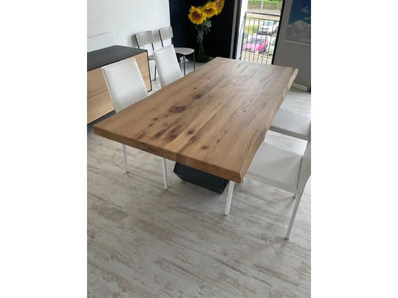 Tavolo in legno rettangolare Tavolo le fablier bangkok 180 rovere invecchiato Le fablier in offerta outlet