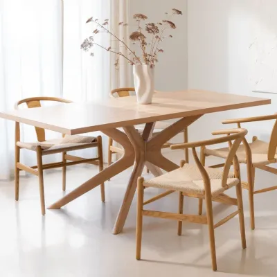 Tavolo Tavolo legno myhome arnaiz A&c in OFFERTA OUTLET -30%