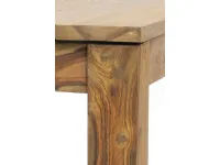 Tavolo in legno rettangolare Tavolo  nature allungabile con prolunghe a scomparsa   Outlet etnico a prezzo scontato