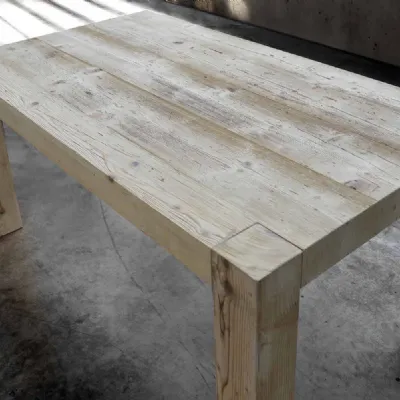 Tavolo in legno rettangolare Tavolo norvegese in legno vecchio  Lion's in offerta outlet