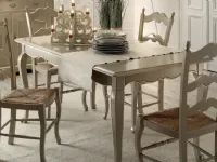Tavolo in legno rettangolare Tavolo rettangolare allungabile laccato scontato del 35% Artigianale in offerta outlet