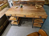 Tavolo in legno rettangolare Tavolo scrivania old newport  industrial   Outlet etnico in offerta outlet