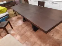 Tavolo in legno rettangolare Tavolo-sedie Mirandola in offerta outlet