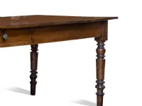 Tavolo in legno rettangolare Unico original Artigianale in offerta outlet