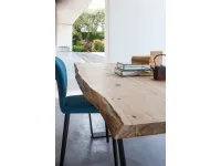 Tavolo in legno rettangolare Wood allungabile Artigianale in offerta outlet