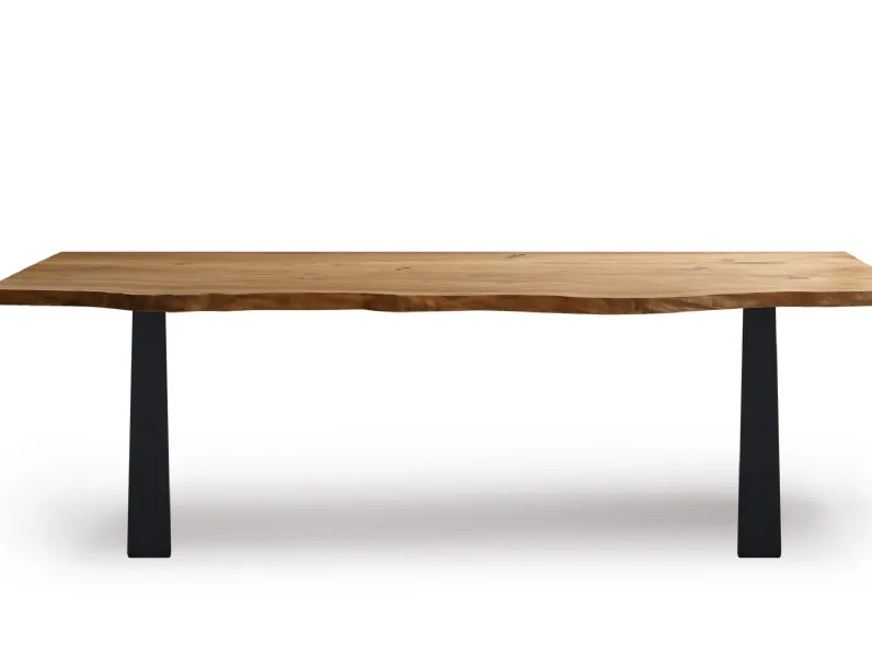 Tavolo in legno rettangolare Wood allungabile Artigianale in offerta outlet