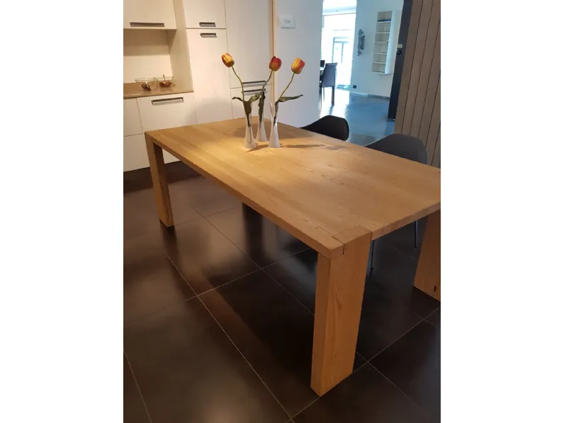 Tavolo in legno rettangolare Wood Aster cucine a prezzo scontato