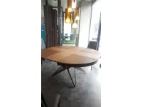 Tavolo in legno rotondo Big round Ozzio in offerta outlet