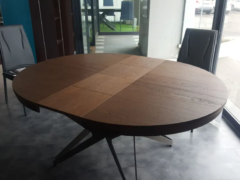 Tavolo rotondo in legno Big round di Ozzio in Offerta Outlet 