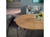 Tavolo rotondo in legno Convivio di Easyline in Offerta Outlet 