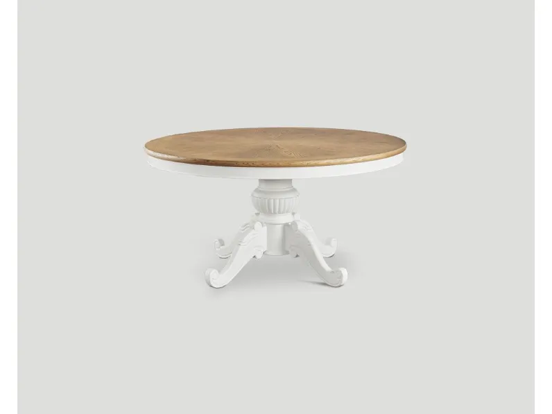 Tavolo in legno rotondo Db004857 Dialma brown in offerta outlet