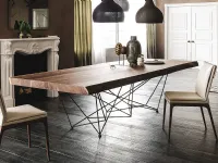 Tavolo Gordon di Cattelan Italia, legno profondo, scontato in outlet!