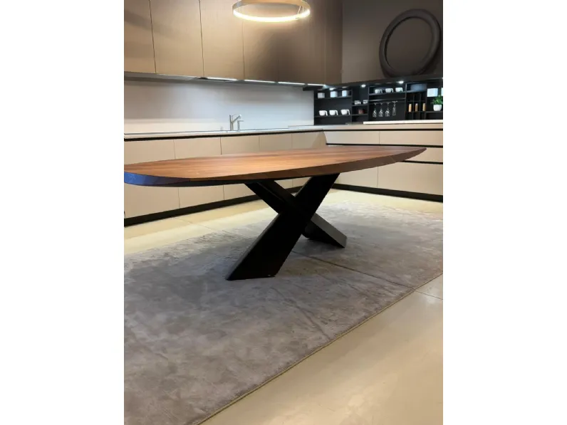 Tavolo Tavolo tyron wood Cattelan italia in legno Fisso scontato 30%