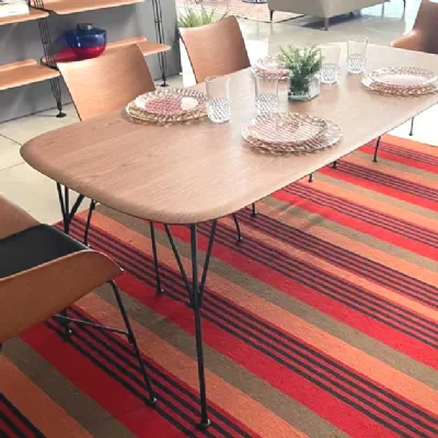 Tavolo sagomato Viscount of wood Kartell scontato del 30%