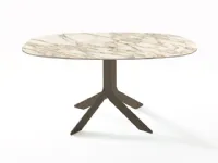 Tavolo in marmo rotondo Iblea Desalto in offerta outlet